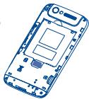ALCATEL ONE TOUCH 997/997D - Inserting or removing the SIM card - 2