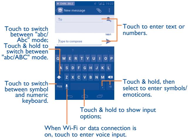 ALCATEL ONE TOUCH 997/997D - Android keyboard - 1