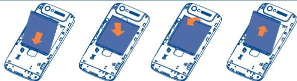 ALCATEL ONE TOUCH 997/997D - Installing or removing the battery - 1
