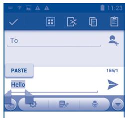 ALCATEL ONE TOUCH 997/997D - You can also insert new text - 1