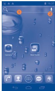 ALCATEL ONE TOUCH 997/997D - Search bar - 1