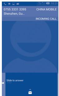 ALCATEL ONE TOUCH MPOP - Answering or rejecting a call - 1