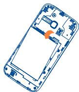 ALCATEL ONE TOUCH MPOP - Installing or removing the battery - 1