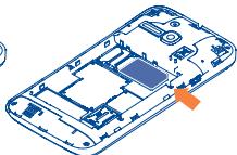ALCATEL ONE TOUCH MPOP - Inserting or removing the SIM card - 1