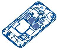 ALCATEL ONE TOUCH MPOP - Inserting or removing the SIM card - 3