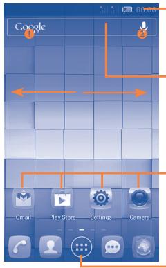 ALCATEL ONE TOUCH MPOP - Home screen - 1
