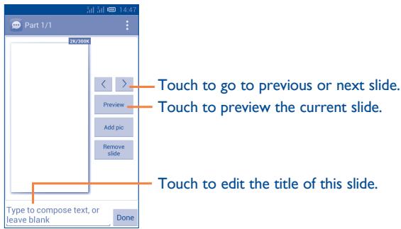 ALCATEL ONE TOUCH MPOP - Attach options: - 1