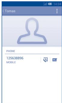 ALCATEL ONE TOUCH MPOP - Use Quick contact for Android - 1