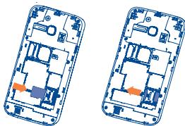 ALCATEL ONE TOUCH MPOP - Installing or removing the battery - 2