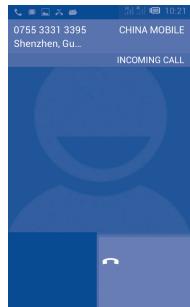 ALCATEL ONE TOUCH MPOP - Answering or rejecting a call - 2