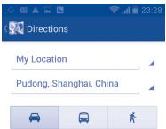 ALCATEL ONE TOUCH MPOP - Get suggested routes for your trip - 1