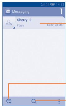ALCATEL ONE TOUCH MPOP - Write message - 1