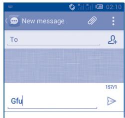 ALCATEL ONE TOUCH MPOP - You can edit the text you have entered. - 1