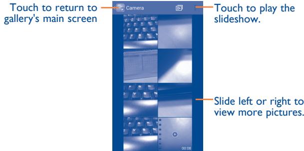 ALCATEL ONE TOUCH MPOP - To view a picture/play a video - 1