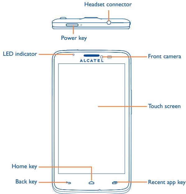 ALCATEL ONE TOUCH SCRIBE EASY - Keys and connectors - 1