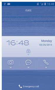 ALCATEL ONE TOUCH SCRIBE EASY - To unlock phone screen - 1