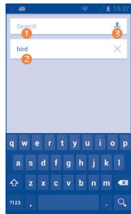 ALCATEL ONE TOUCH SCRIBE EASY - Search bar - 1
