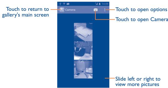 ALCATEL ONE TOUCH SCRIBE EASY - To view a picture/play a video - 1