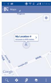 ALCATEL ONE TOUCH SCRIBE EASY - Open Google Maps and view My Location - 1