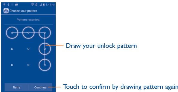 ALCATEL ONE TOUCH SCRIBE EASY - Lock/Unlock your screen - 1