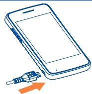 ALCATEL ONE TOUCH TPOP - Charging the battery - 1