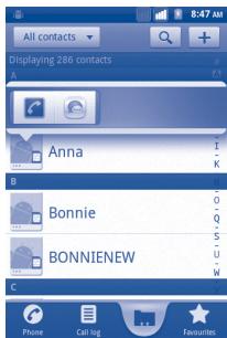 ALCATEL ONE TOUCH TPOP - Use Quick contact for Android - 1