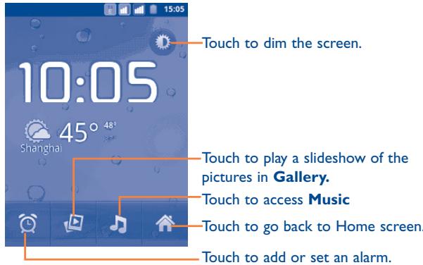 ALCATEL ONE TOUCH TPOP - Clock.... - 1