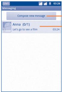 ALCATEL ONE TOUCH TPOP - Write message - 1