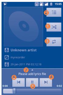 ALCATEL ONE TOUCH TPOP - Playing music - 1