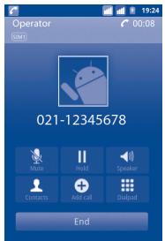 ALCATEL ONE TOUCH TPOP - During a voice call - 1