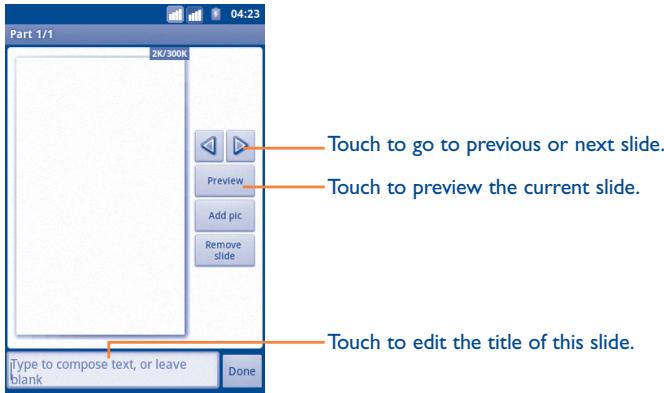 ALCATEL ONE TOUCH TPOP - Attach options: - 1
