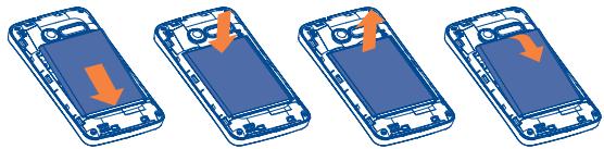 ALCATEL ONE TOUCH TPOP - Installing or removing the battery - 1