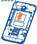 ALCATEL ONE TOUCH XPOP - Inserting or removing the SIM card - 1