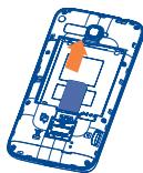 ALCATEL ONE TOUCH XPOP - Inserting or removing the SIM card - 2