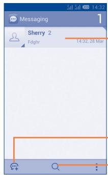 ALCATEL ONE TOUCH XPOP - Write message - 1
