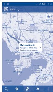 ALCATEL ONE TOUCH XPOP - Open Google Maps and view My Location - 1