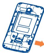 ALCATEL ONE TOUCH XPOP - Installing or removing the battery - 4