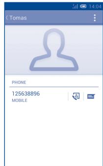 ALCATEL ONE TOUCH XPOP - Use Quick contact for Android - 1