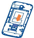 ALCATEL ONE TOUCH XPOP - Inserting or removing the SIM card - 4