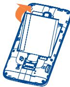 ALCATEL ONE TOUCH XPOP - Installing or removing the battery - 1