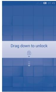 ALCATEL ONE TOUCH XPOP - To unlock phone screen - 1