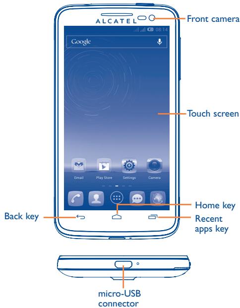 ALCATEL ONE TOUCH XPOP - I.1 Keys and connectors - 2