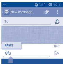ALCATEL ONE TOUCH XPOP - You can also insert new text - 1