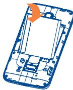 ALCATEL ONE TOUCH XPOP - Installing or removing the battery - 2