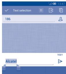ALCATEL ONE TOUCH XPOP - You can edit the text you have entered. - 1