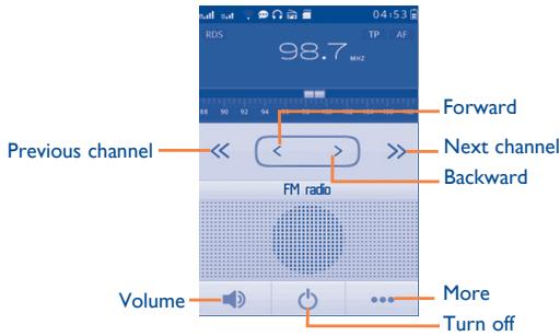 ALCATEL TRIBE 3040/3040D - FM radio - 3