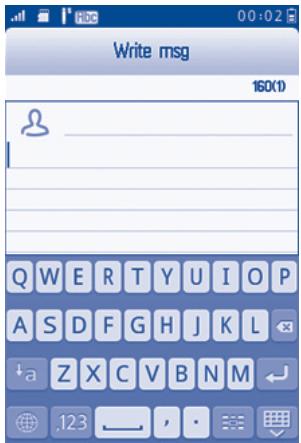 ALCATEL TRIBE 3040/3040D - Touch inputting - 2