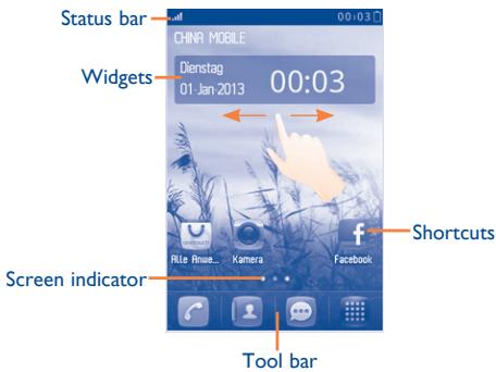 ALCATEL TRIBE 3040/3040D - Home screen - 1