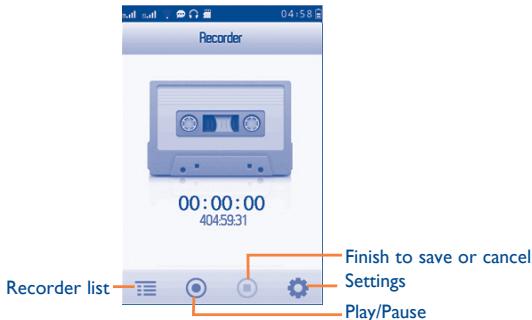ALCATEL TRIBE 3040/3040D - Recorder - 2