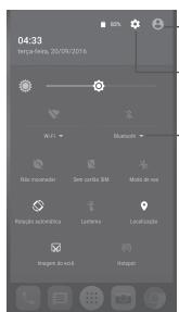 ALCATEL SHINE LITE - Painel de definições rápidas - 1
